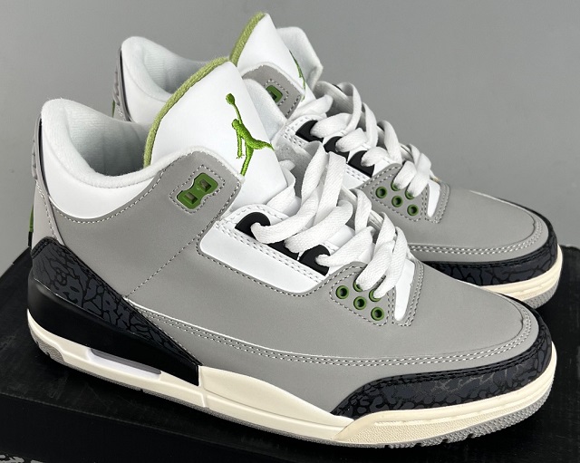 Air Jordan 3 Cement Grey Green